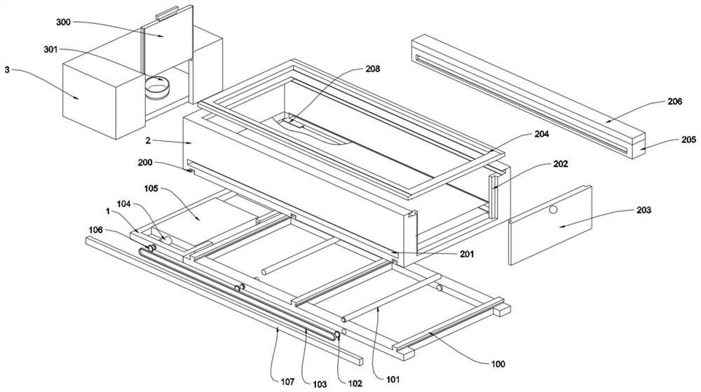 Device for collecting footprints of mice with sciatic nerve injury