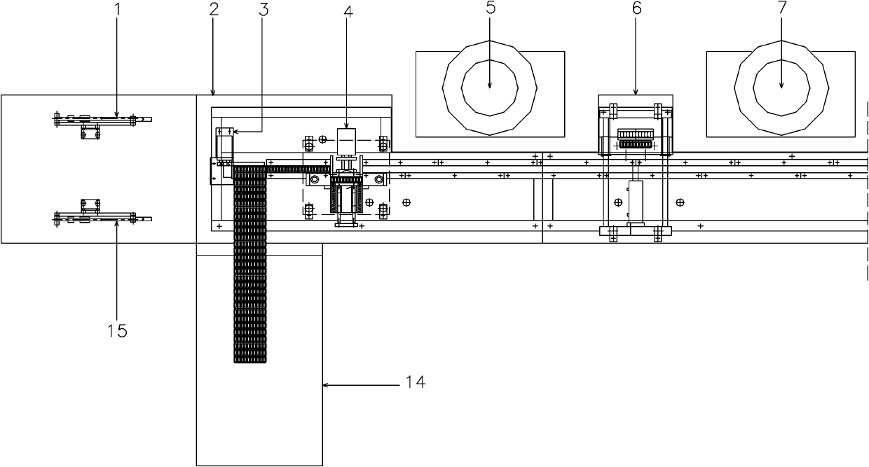 Automatic production line for common lighter