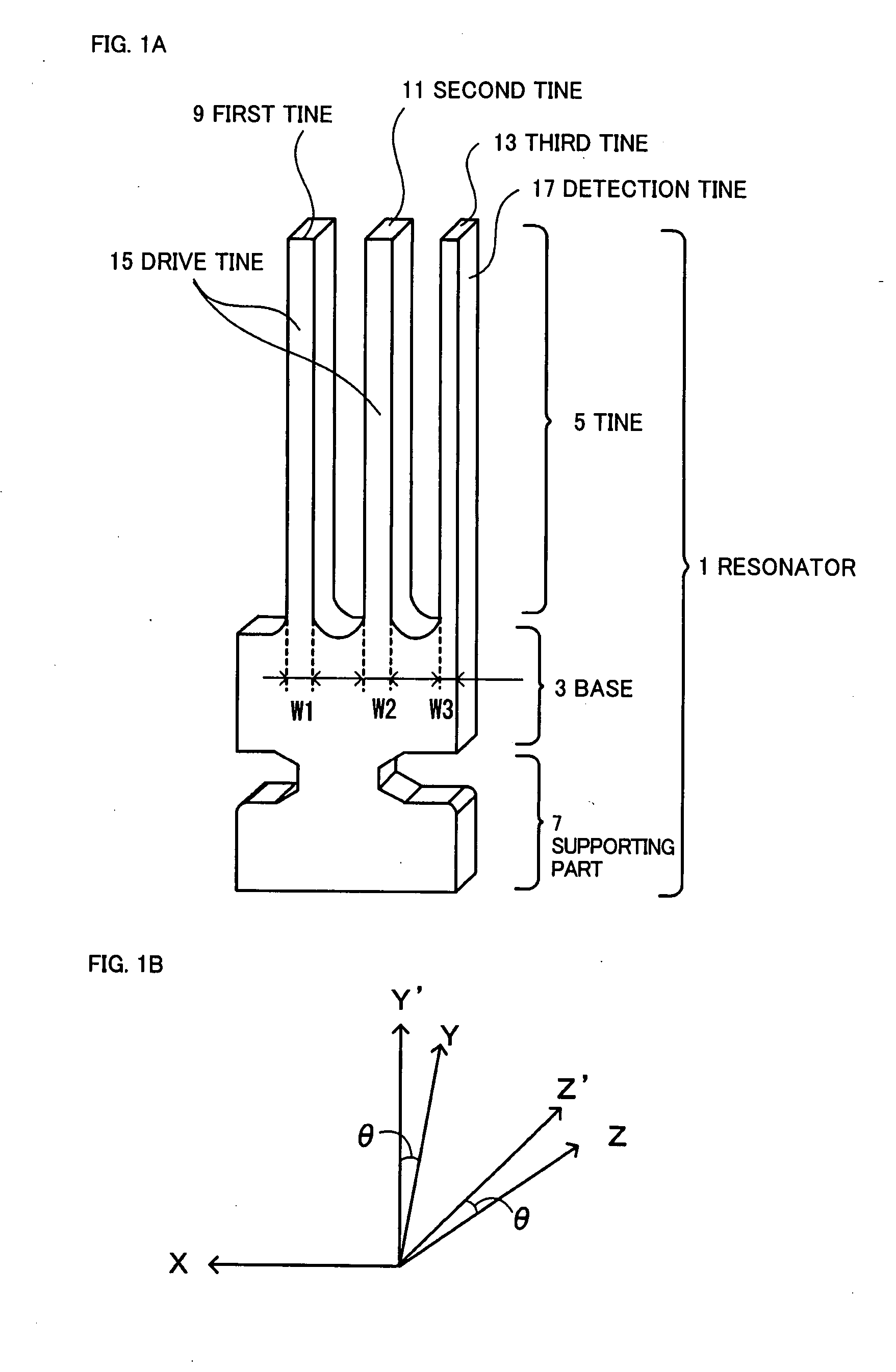 Vibration gyro and the process of producing the same