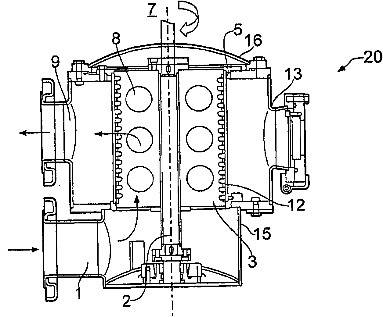 Filter for a fabric dyeing machine