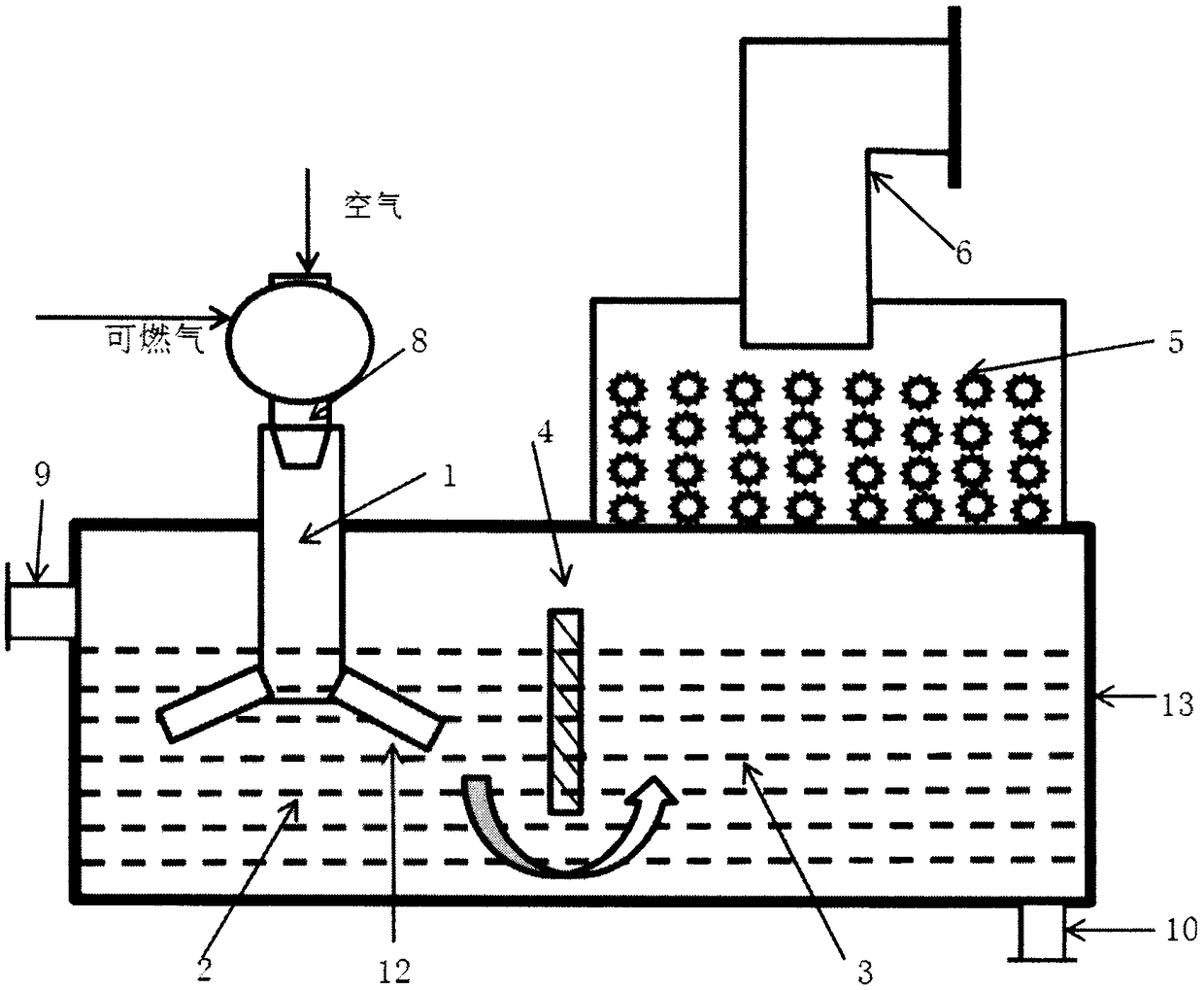 Circulating heat exchange multiple-effect evaporation system for high-concentration wastewater and evaporation process of evaporation system