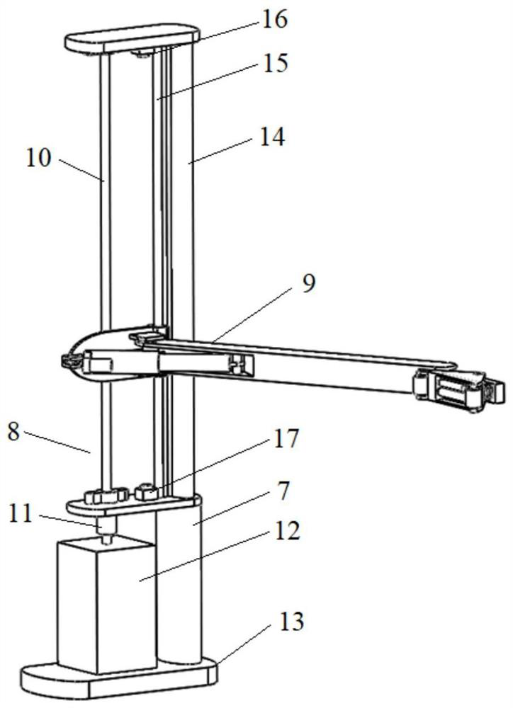 Low-medium level radioactive waste barrel surface dose rate detection device and application thereof