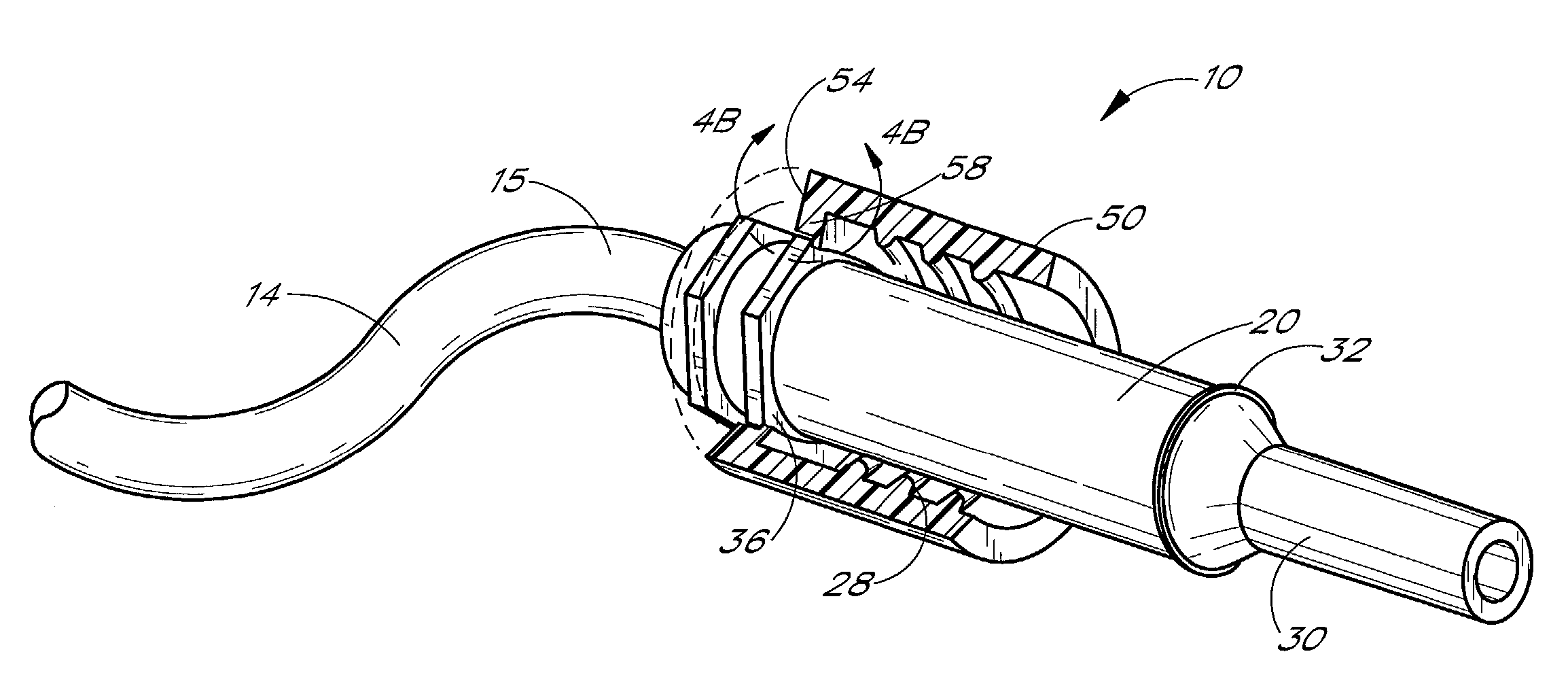 Medical device connector fitting