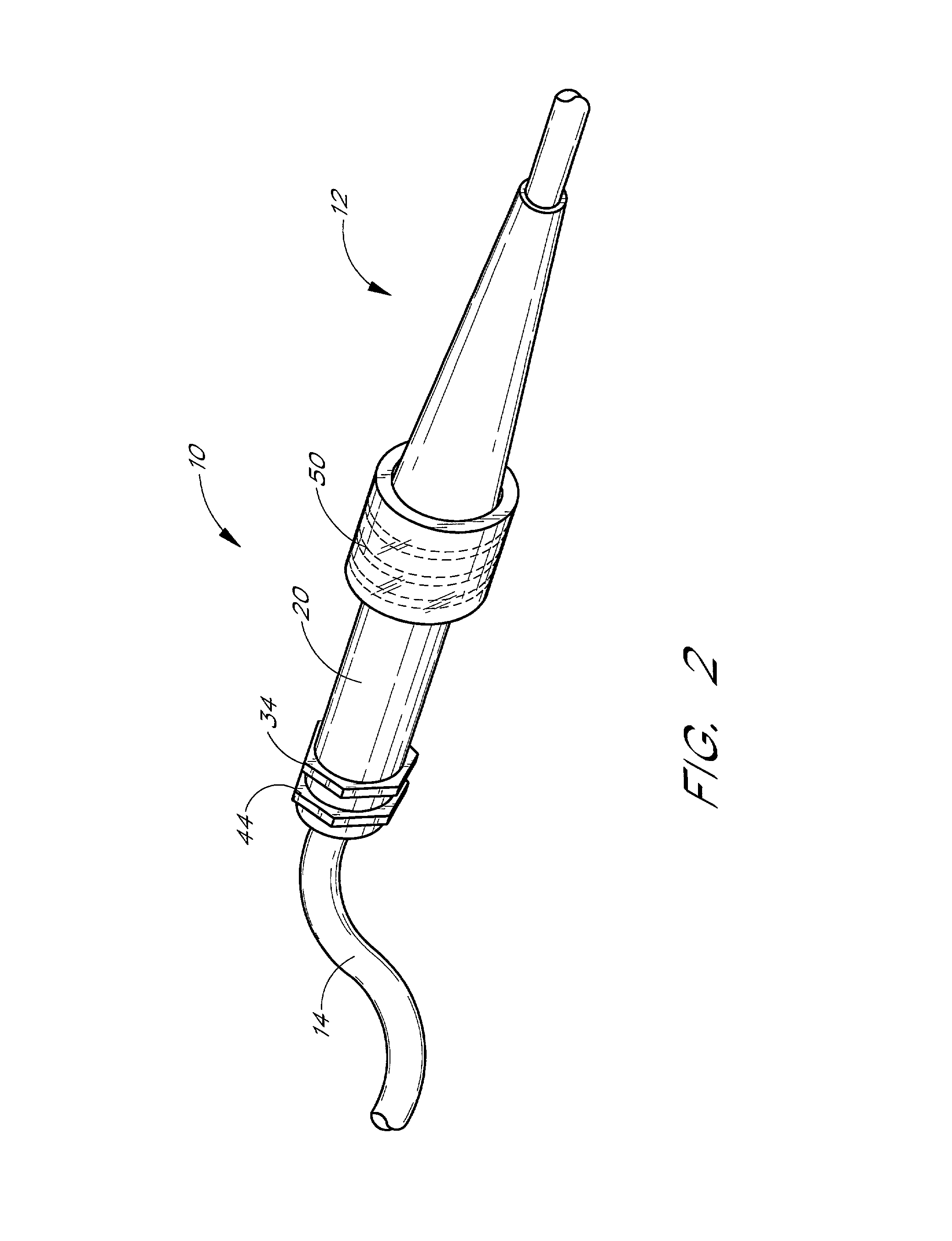 Medical device connector fitting