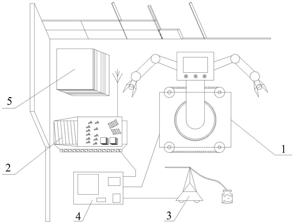 Intelligent control system and control method for combined wall construction