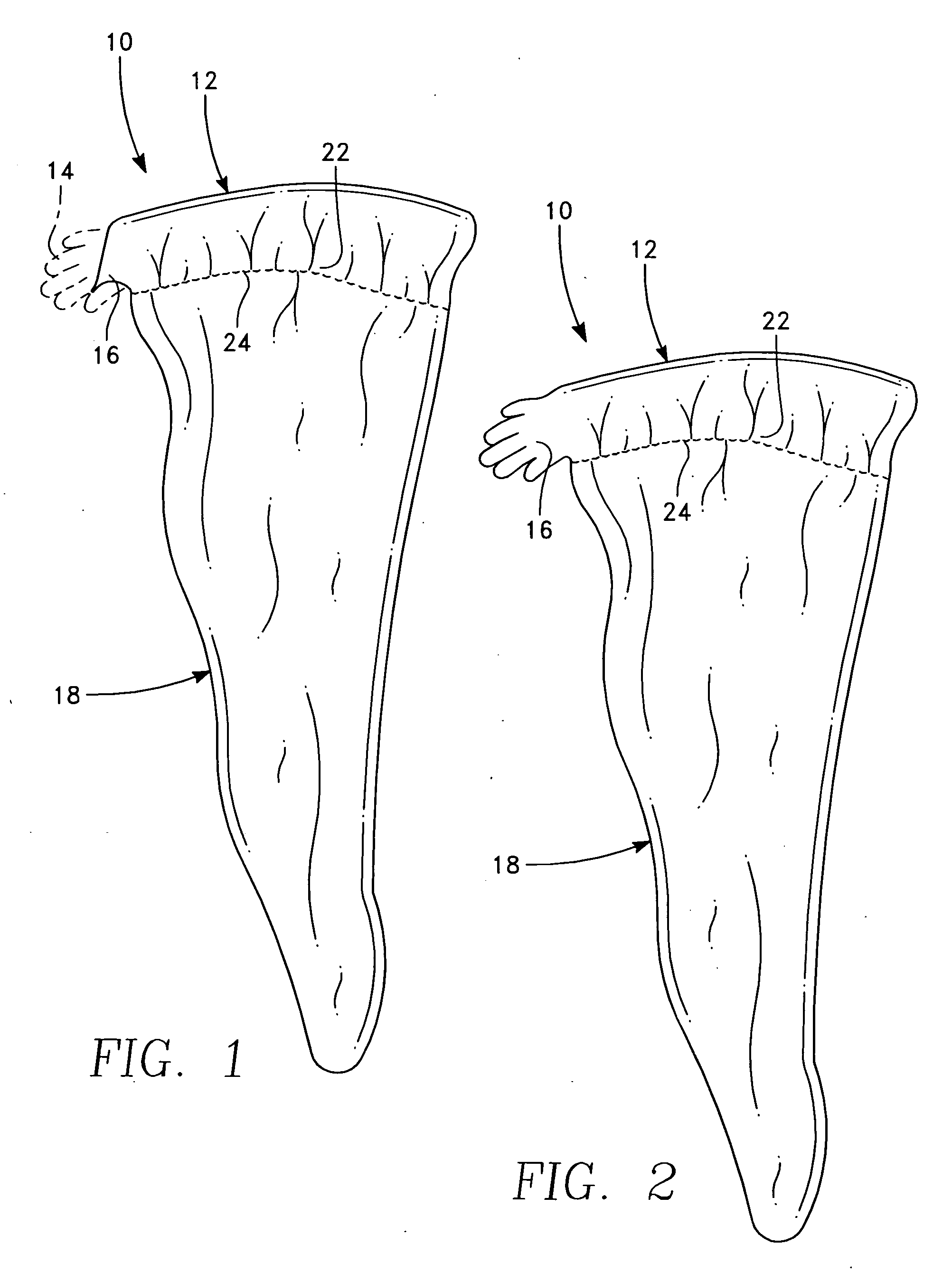 Method of providing wings for human arms and apparatus for use thereof