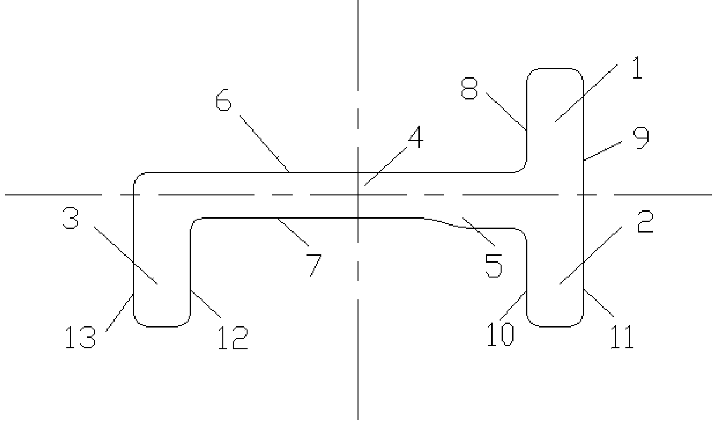 Hot-rolled J-type steel and application of hot-rolled J-type steel