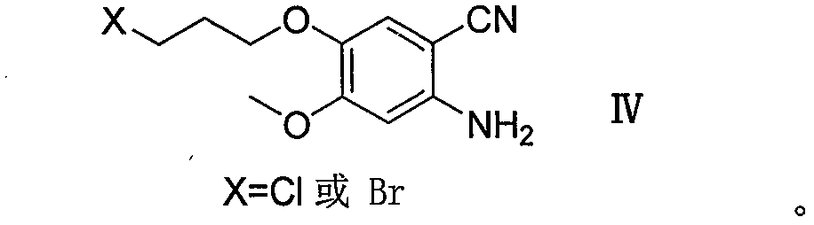 Method for preparing gefitinib and intermediate thereof