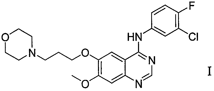 Method for preparing gefitinib and intermediate thereof