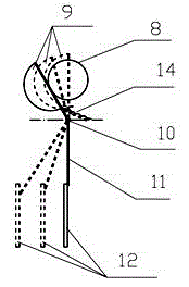 Self-adaptive wind direction and natural draft smoke exhaust device that can adjust resistance in linkage