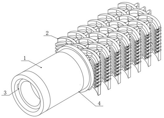 Self-cleaning heat exchanger with high ventilation effect