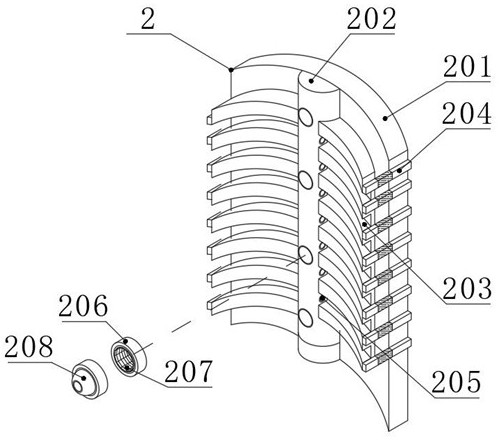 Self-cleaning heat exchanger with high ventilation effect