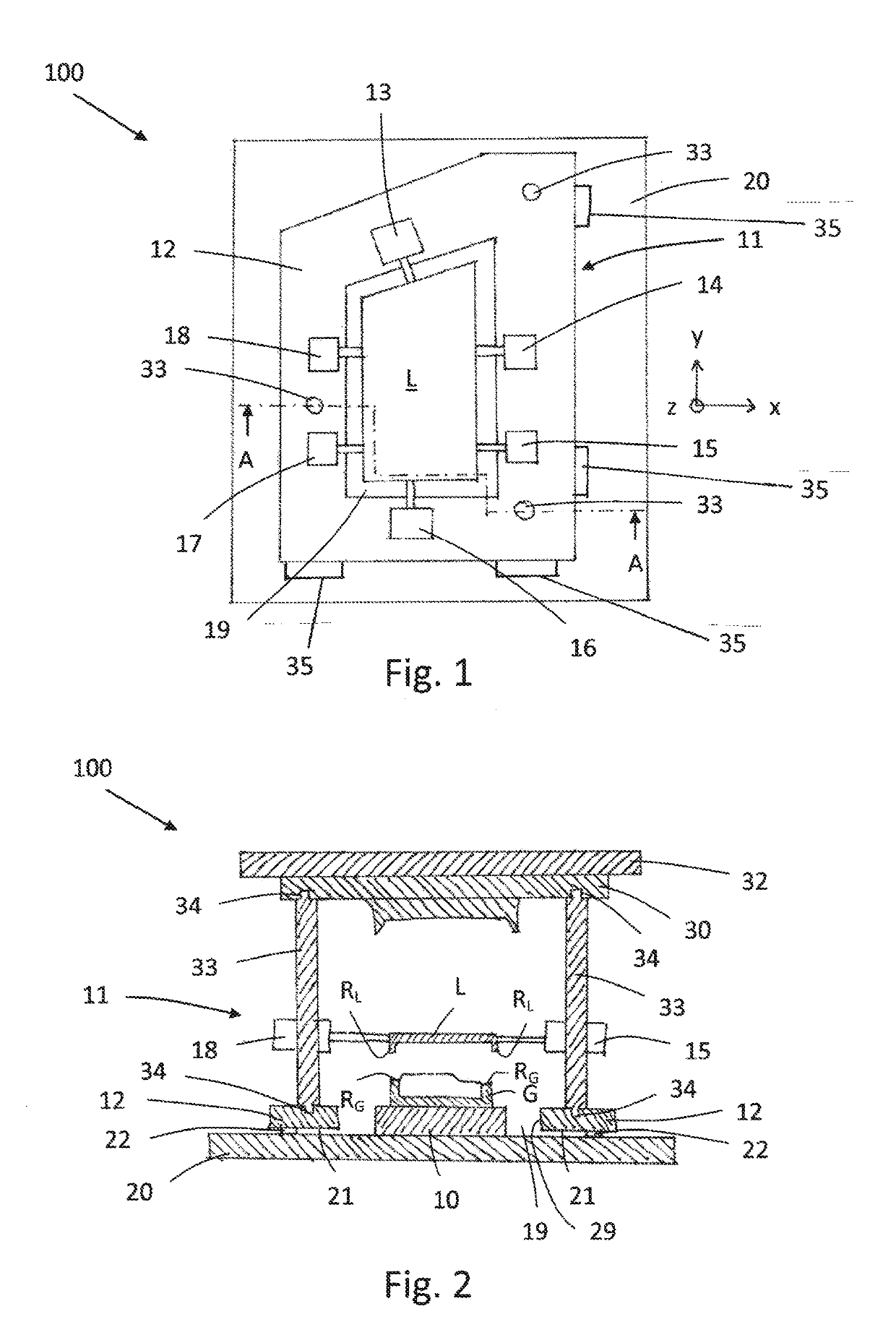 Device and method for joining a lens to a housing of a lighting device of a motor vehicle