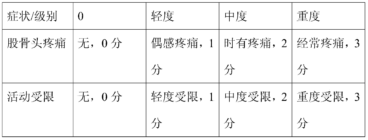 Traditional Chinese medicine composition for treating aseptic necrosis of femoral head and preparation method thereof