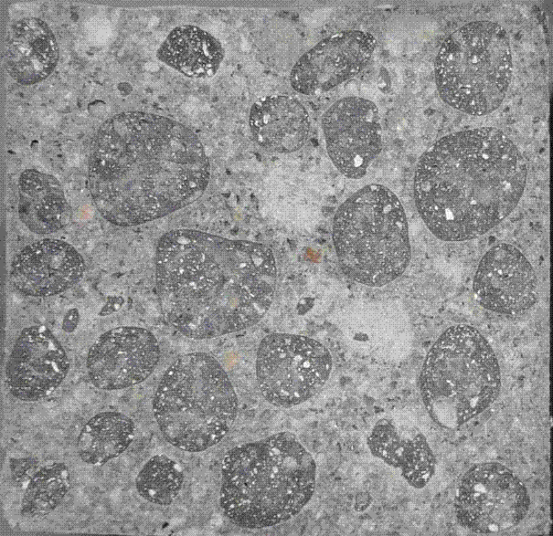 Method for preparing silicate ceramic pellets by using waste aeroconcrete building blocks