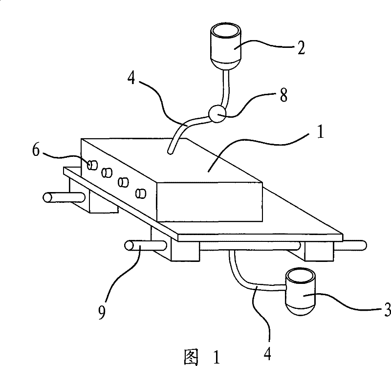 Mechanism for coating adhesive used for medical instrument assembling