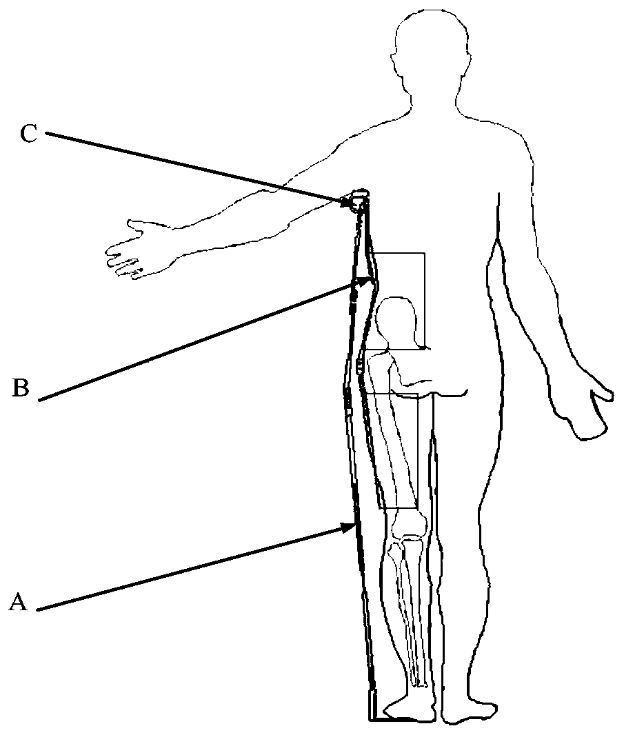 Passive hip joint limiting and assistant supporting device