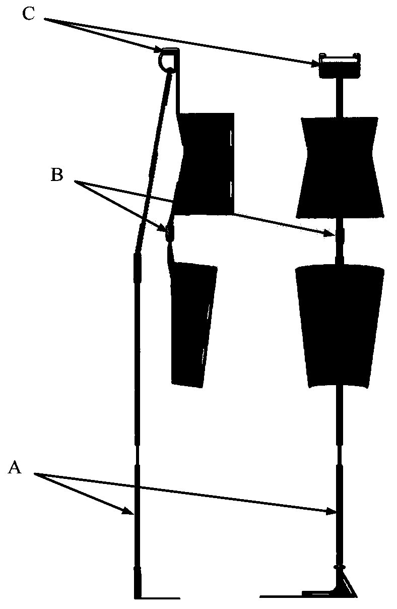 Passive hip joint limiting and assistant supporting device