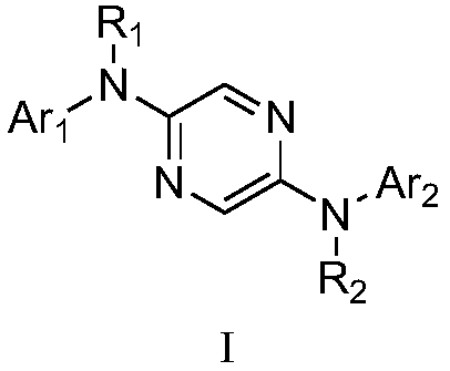 A kind of organic blue light-emitting material and preparation method thereof