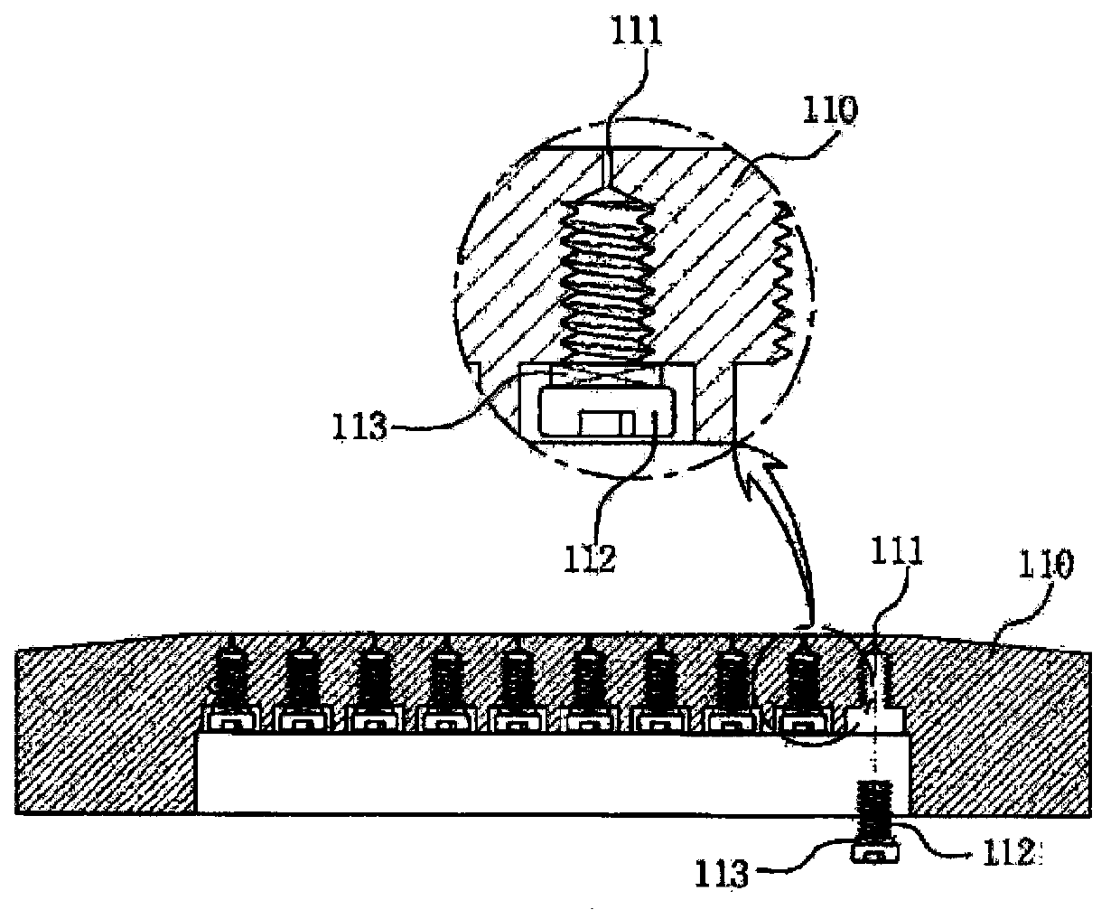 Conveying plate for large area panel