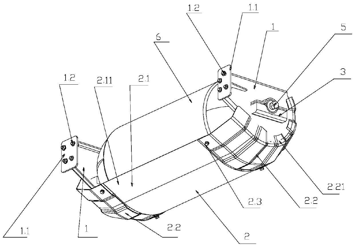 Semi-enclosed CNG protection device