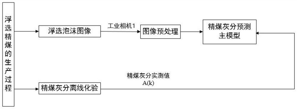 Method for predicting ash content of clean coal in flotation process