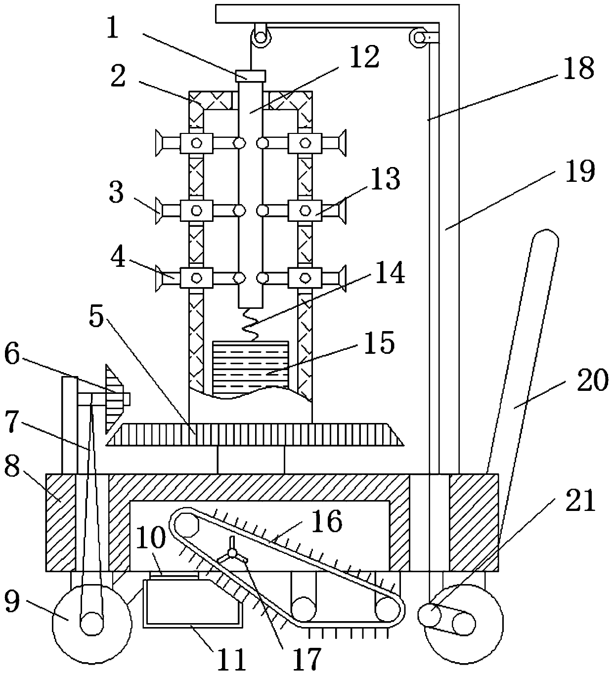 A kind of humidification device for cutting cake processing workshop