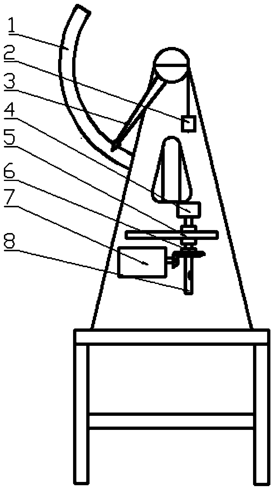 Device for measuring cartridge pull force of center fire sporting cartridge