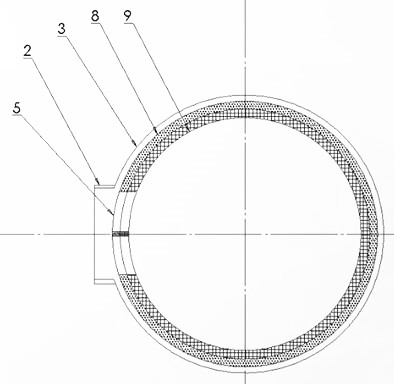 An online method for opening holes in a coke oven brick-concrete chimney