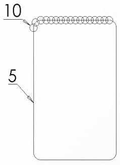 An online method for opening holes in a coke oven brick-concrete chimney