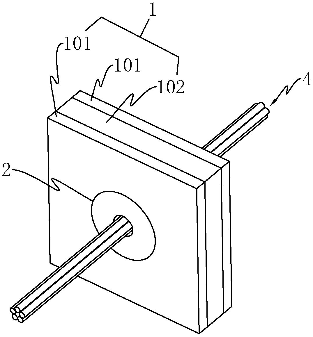 Fireproof hole-blocking method