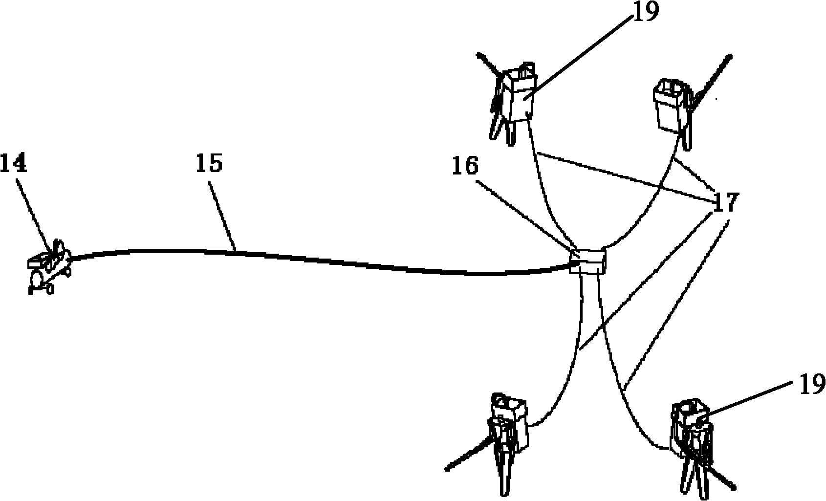 Pulse type vacuum generating device and cotton harvesting device and system