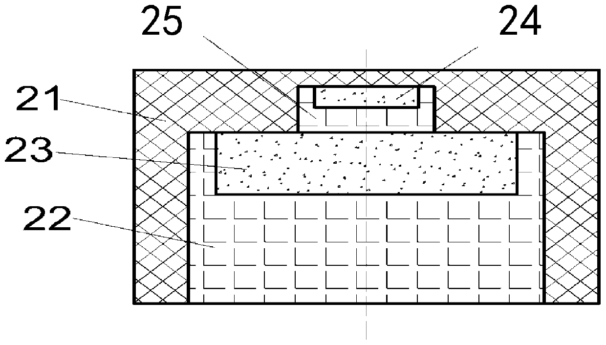 Ultrasonic transducer and nested structure thereof