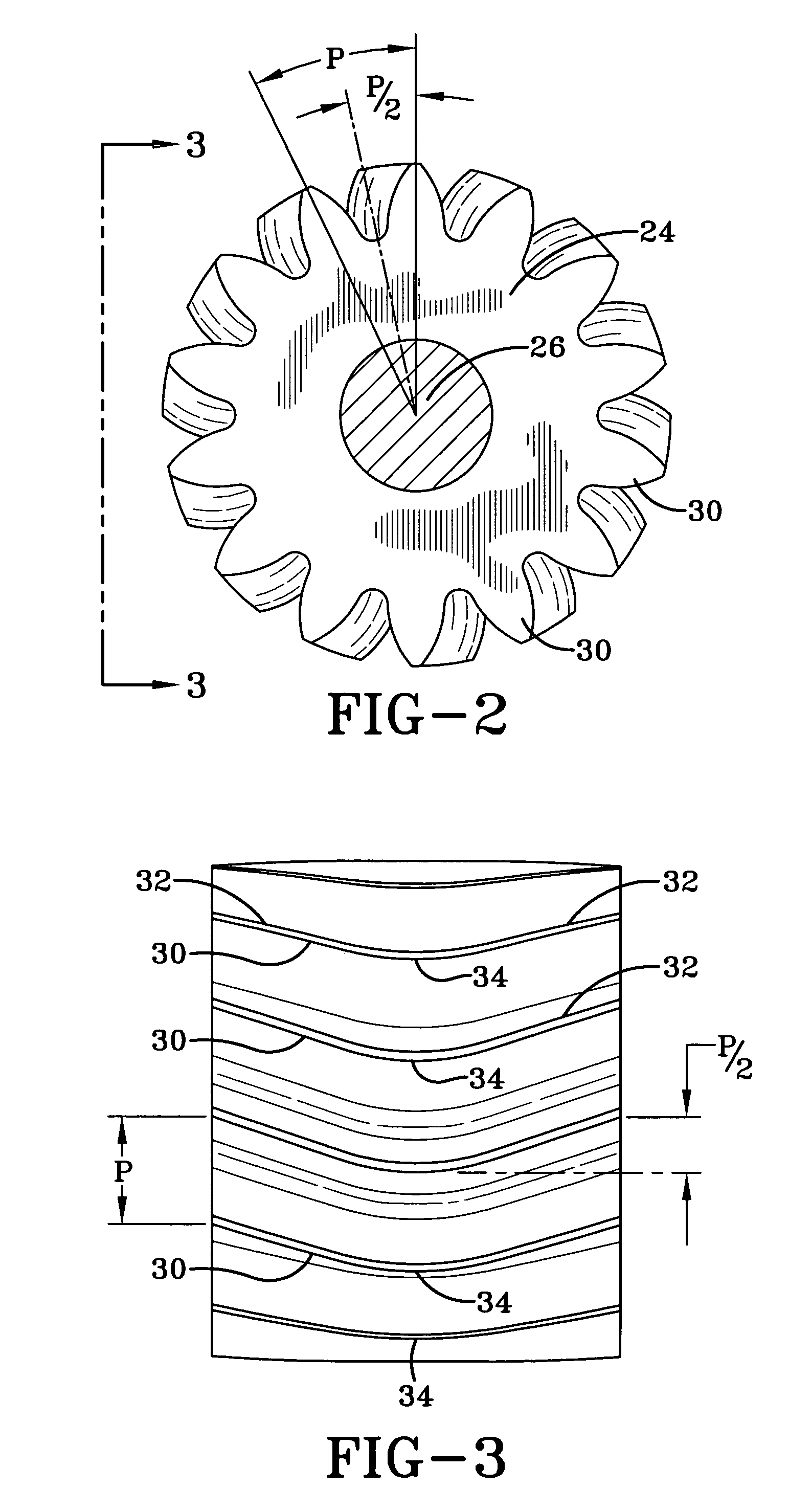 Gear pump with gears having curved teeth and method of feeding elastomeric material