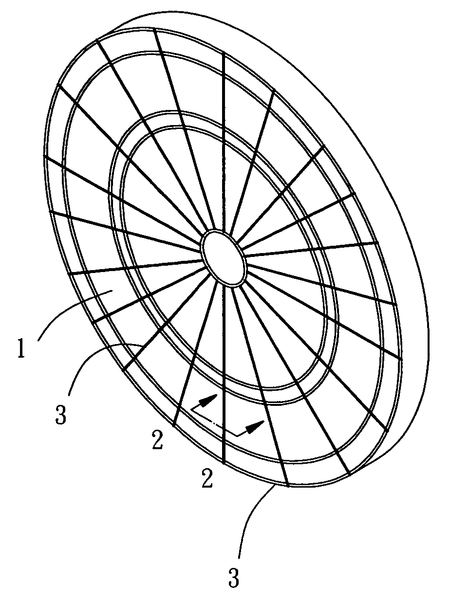 Print-type magnetic dartboard