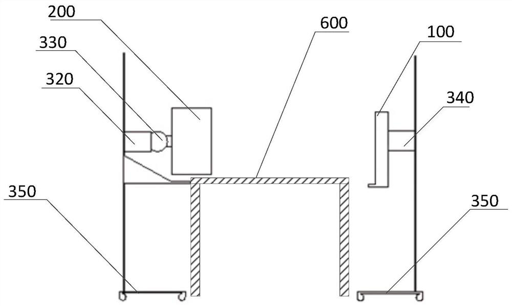 Three-dimensional image detection system applied to operating room and imaging method using same