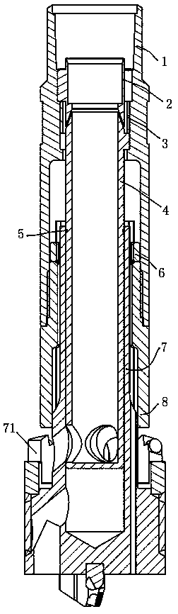 Bidirectional reverse circulation continuous deslagging drilling tool