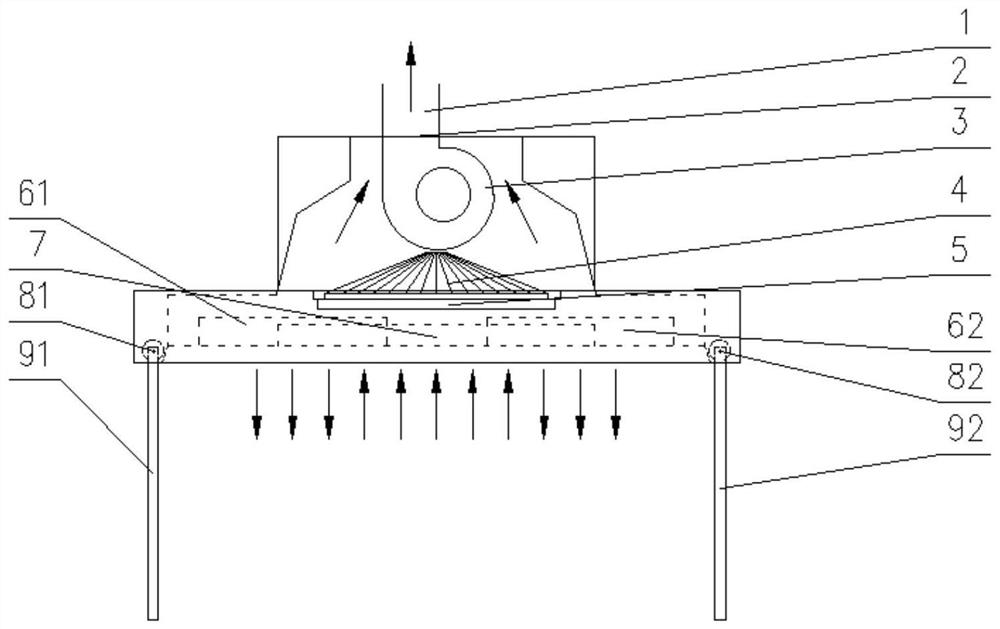 Extractor hood with high-efficiency trapping function