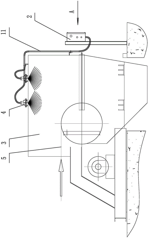 Micron-grade dry mist dust suppression device for belt conveyor