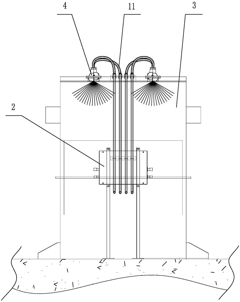 Micron-grade dry mist dust suppression device for belt conveyor