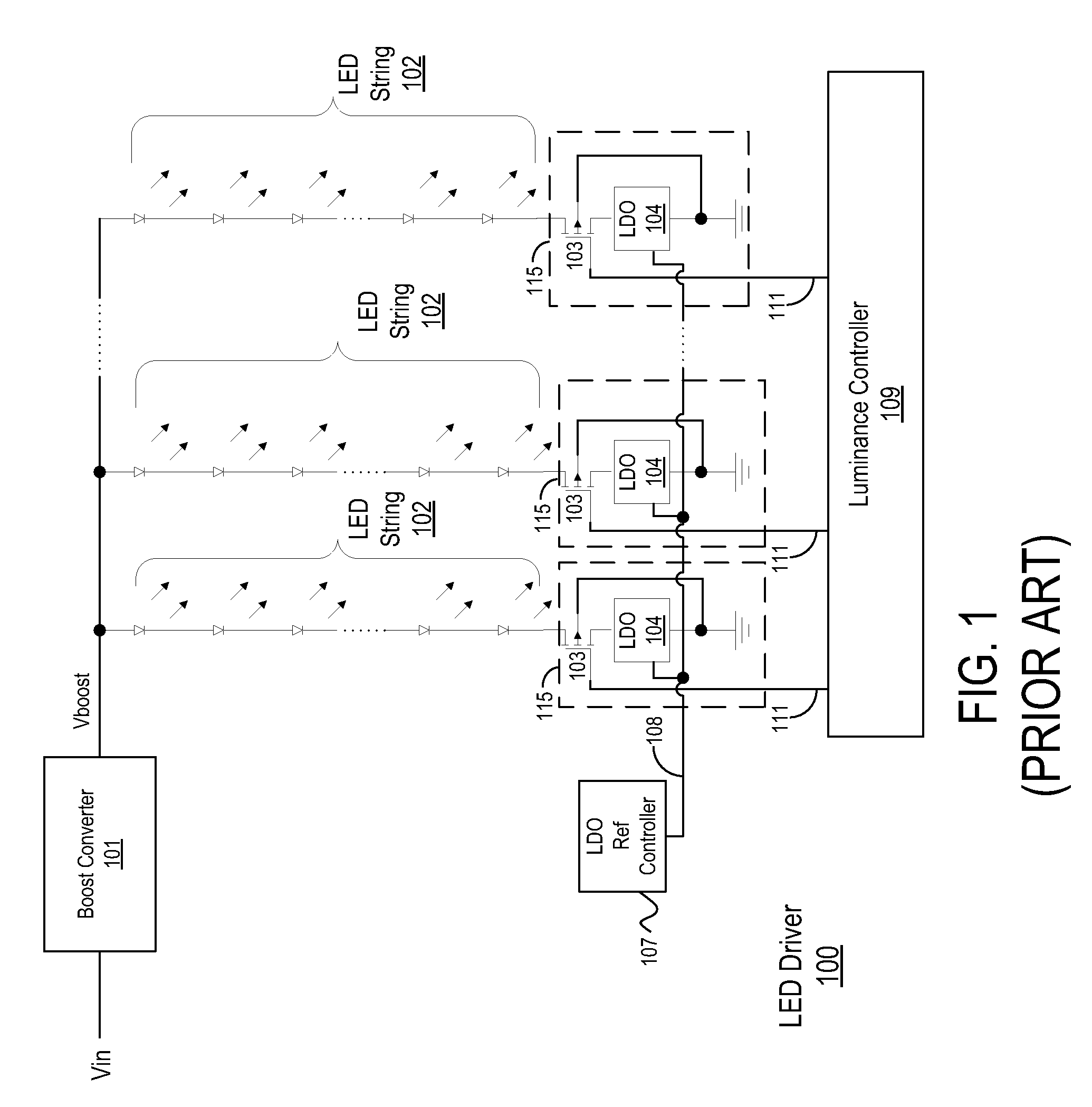 Adaptive switch mode LED driver