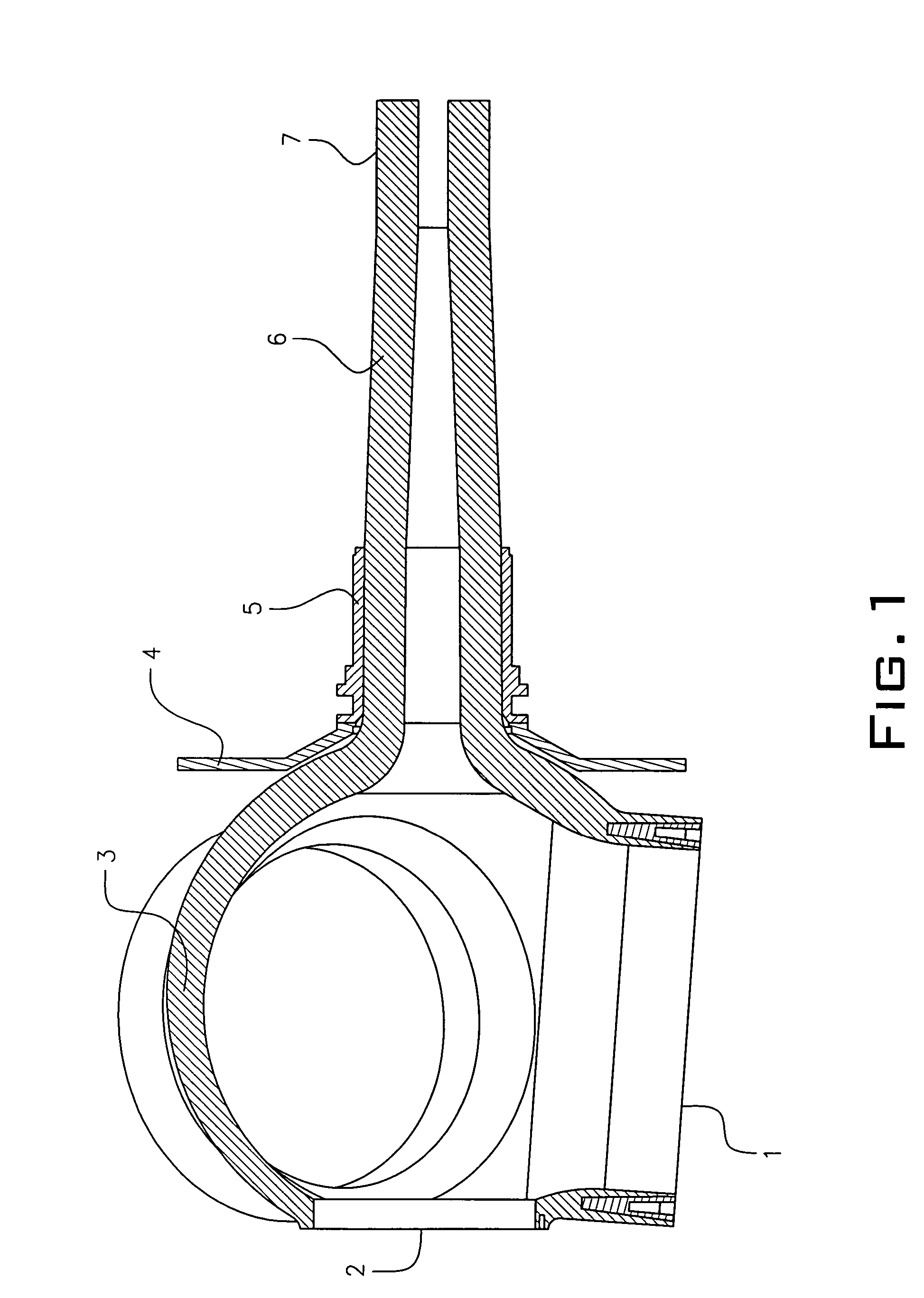 Shaft/hub unit for wind turbine rotor