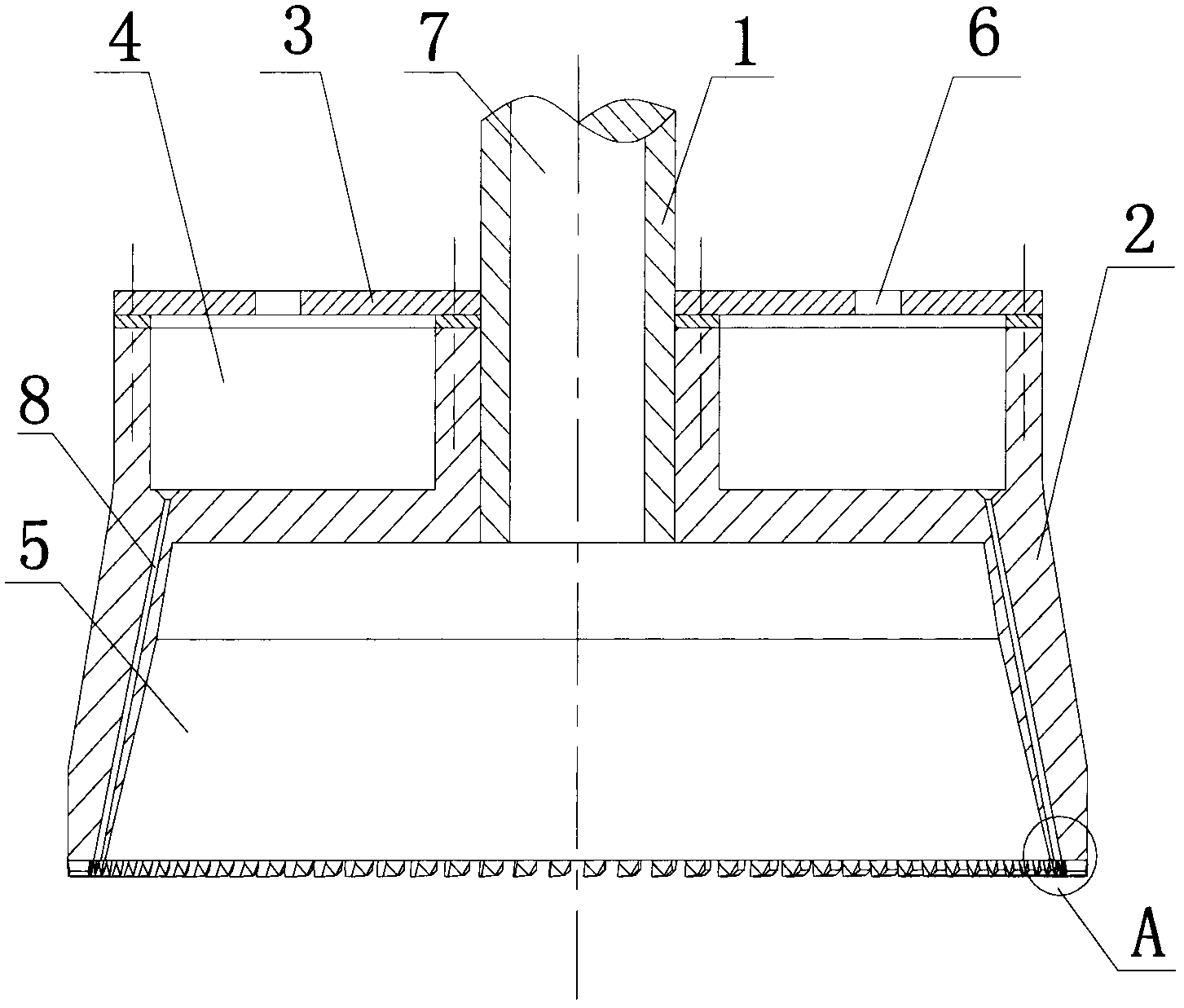 Internal cooling grinding wheel