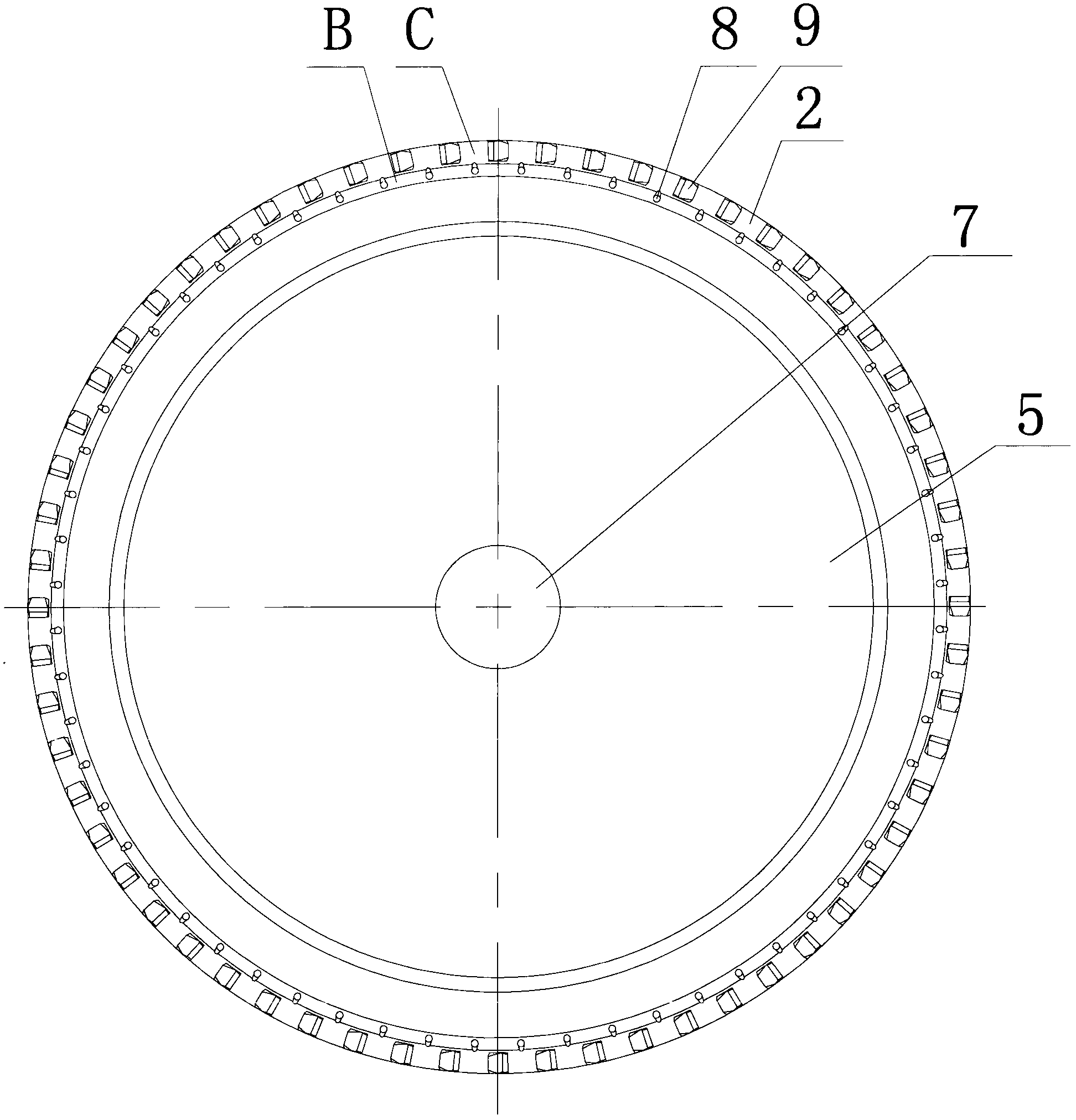 Internal cooling grinding wheel