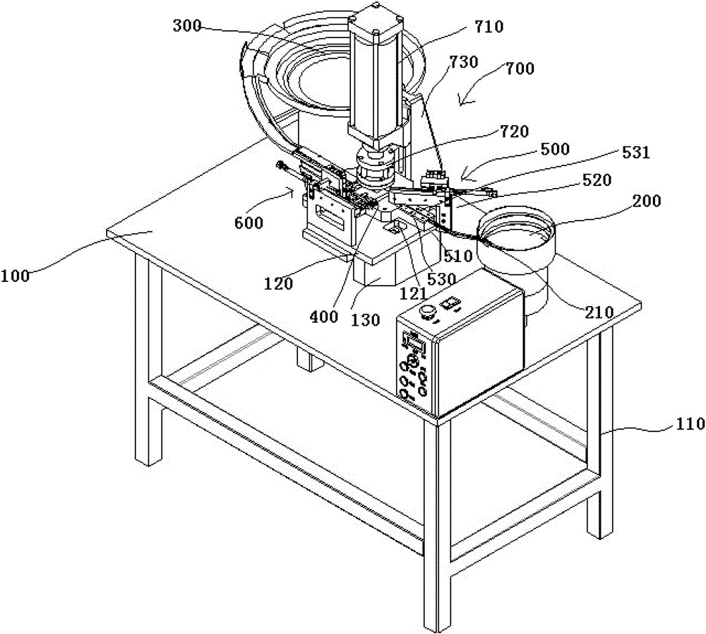 Automatic riveting method and device for contactor static reed and contacts