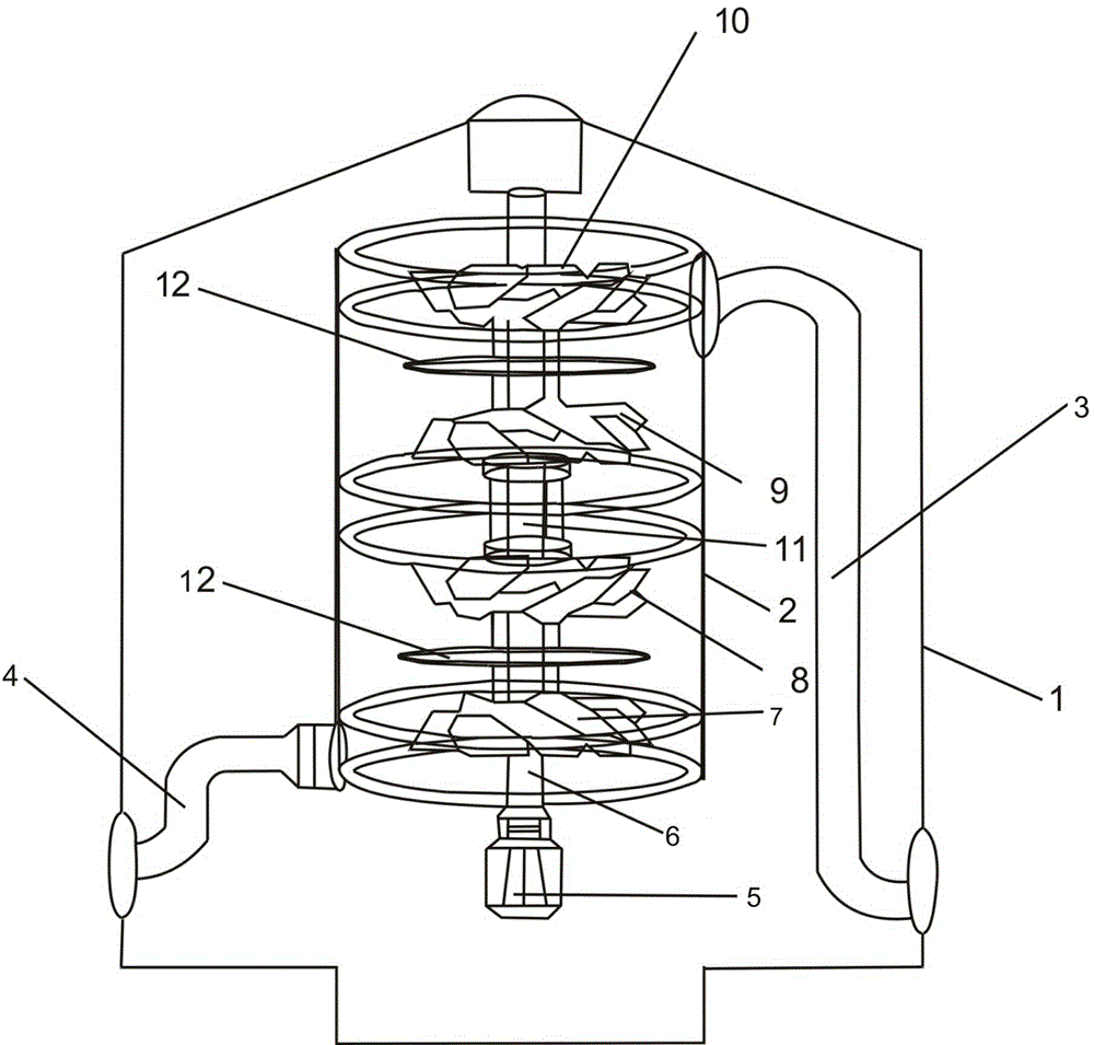 Turbo type pressurizing device of disc granulator