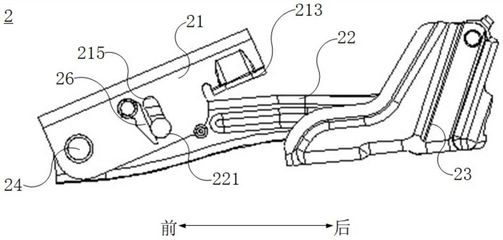 Engine hood structure and vehicle with same