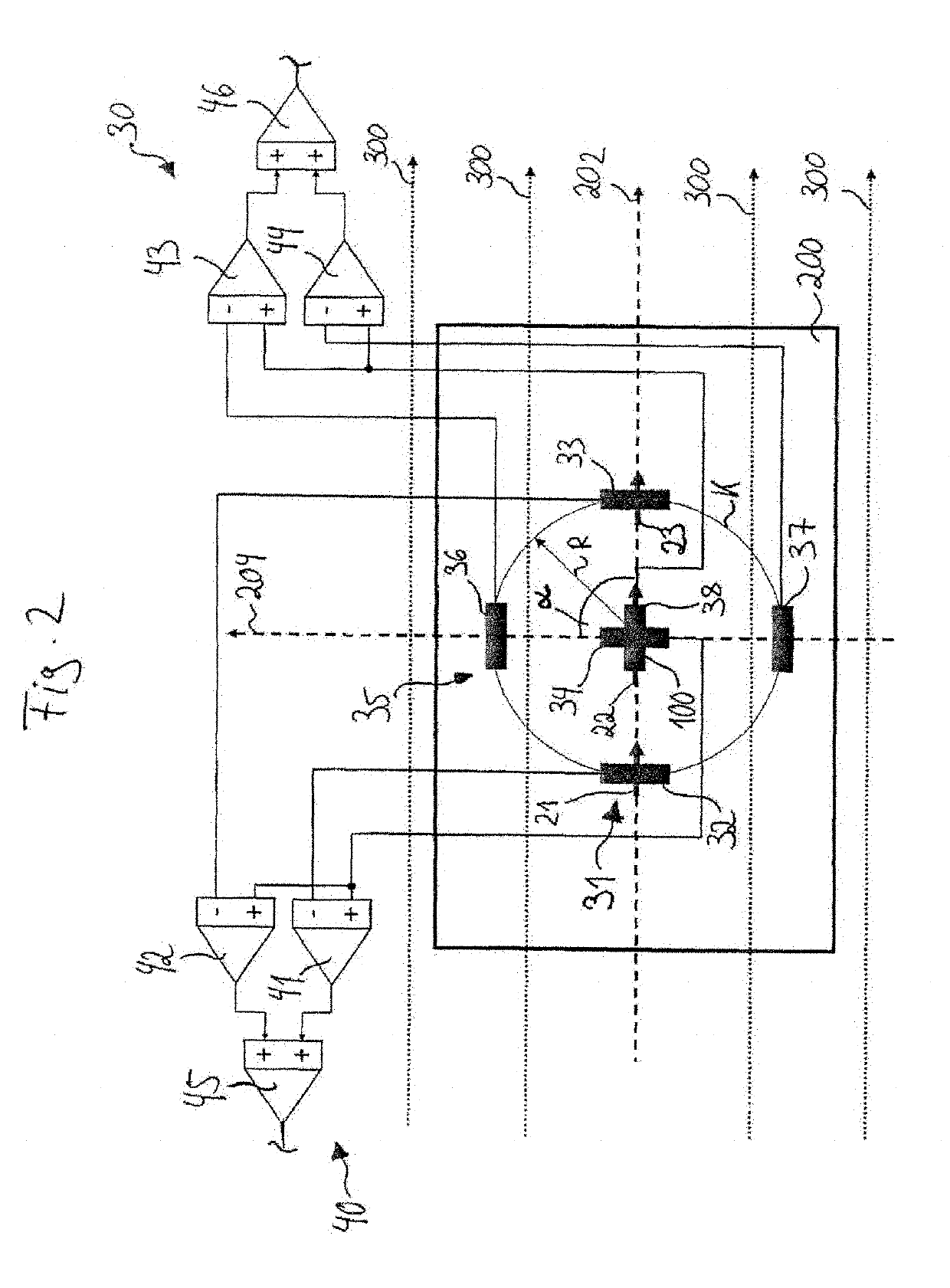 Arrangement for detecting the angular position of a rotatable component