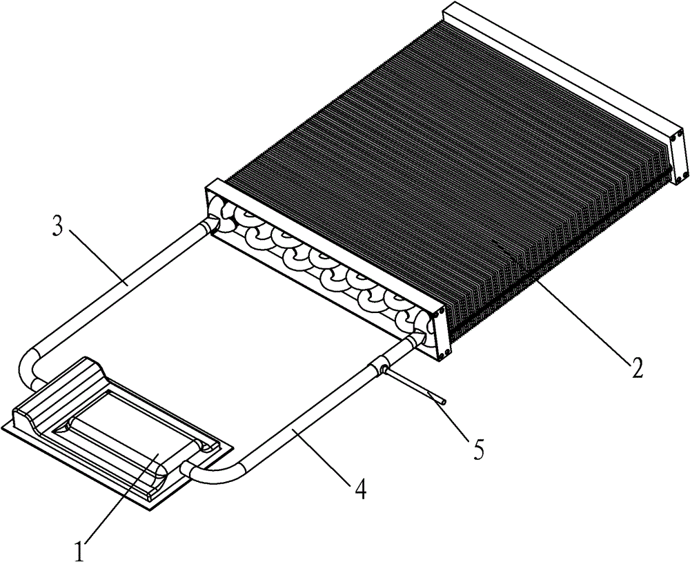 High-power loop heat pipe radiator and manufacturing method thereof