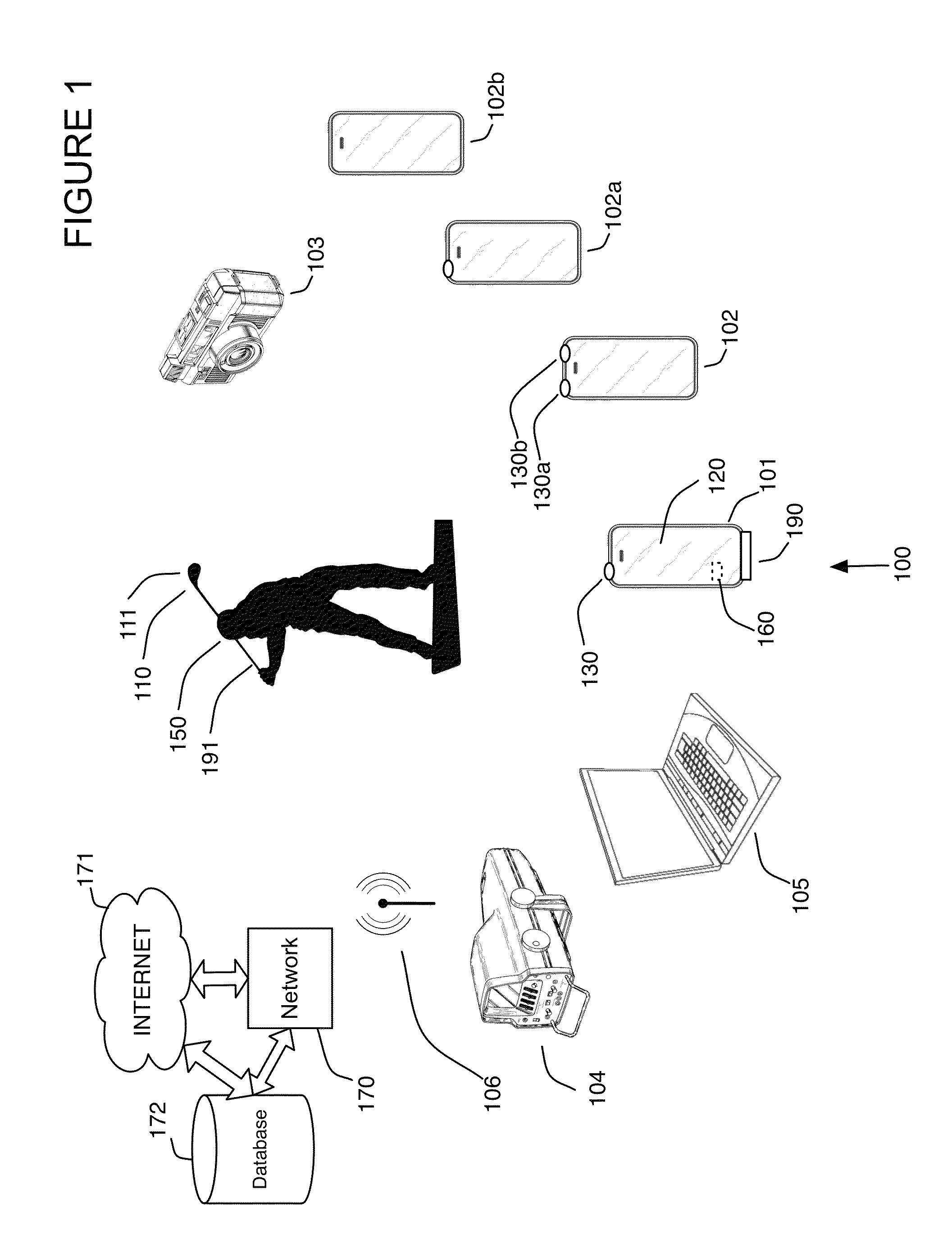 Wireless golf club shot count system